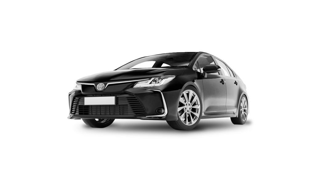 zwarte toyota wagen